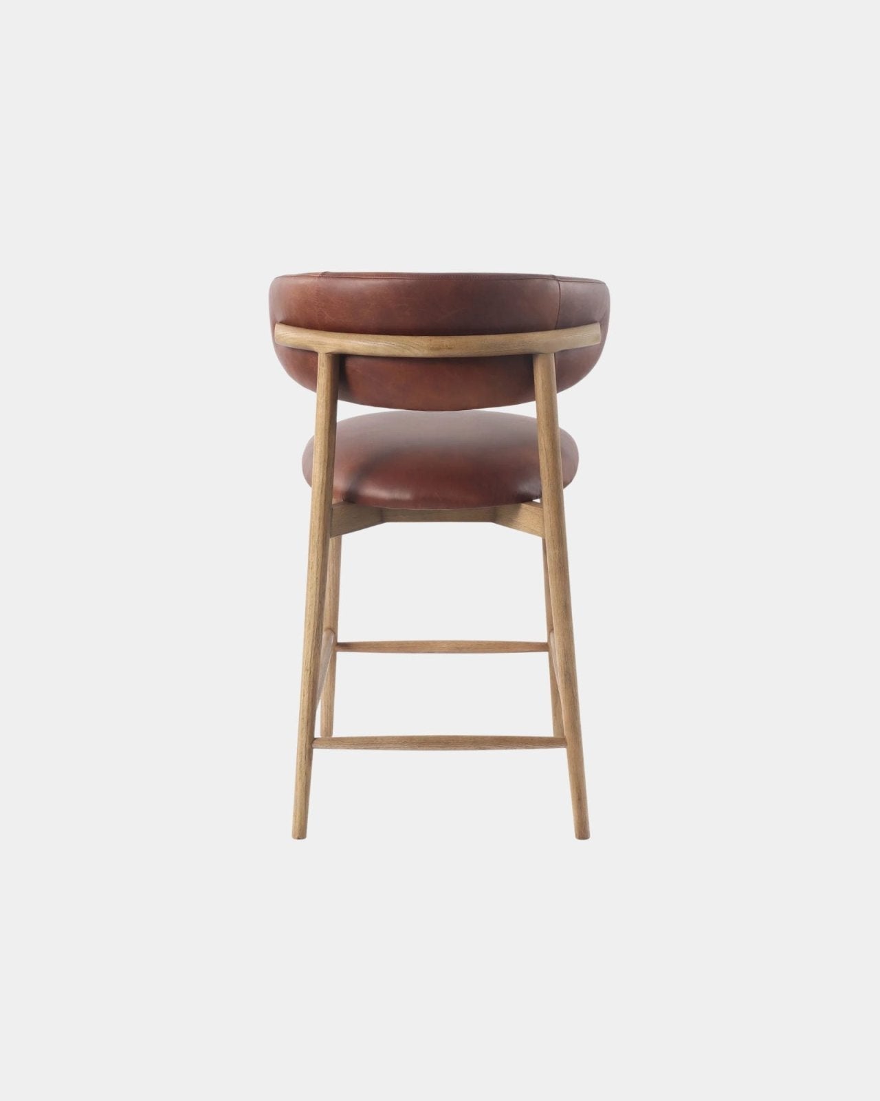 MILO LEATHER COUNTER STOOL - TOBACCO | Stonewaters