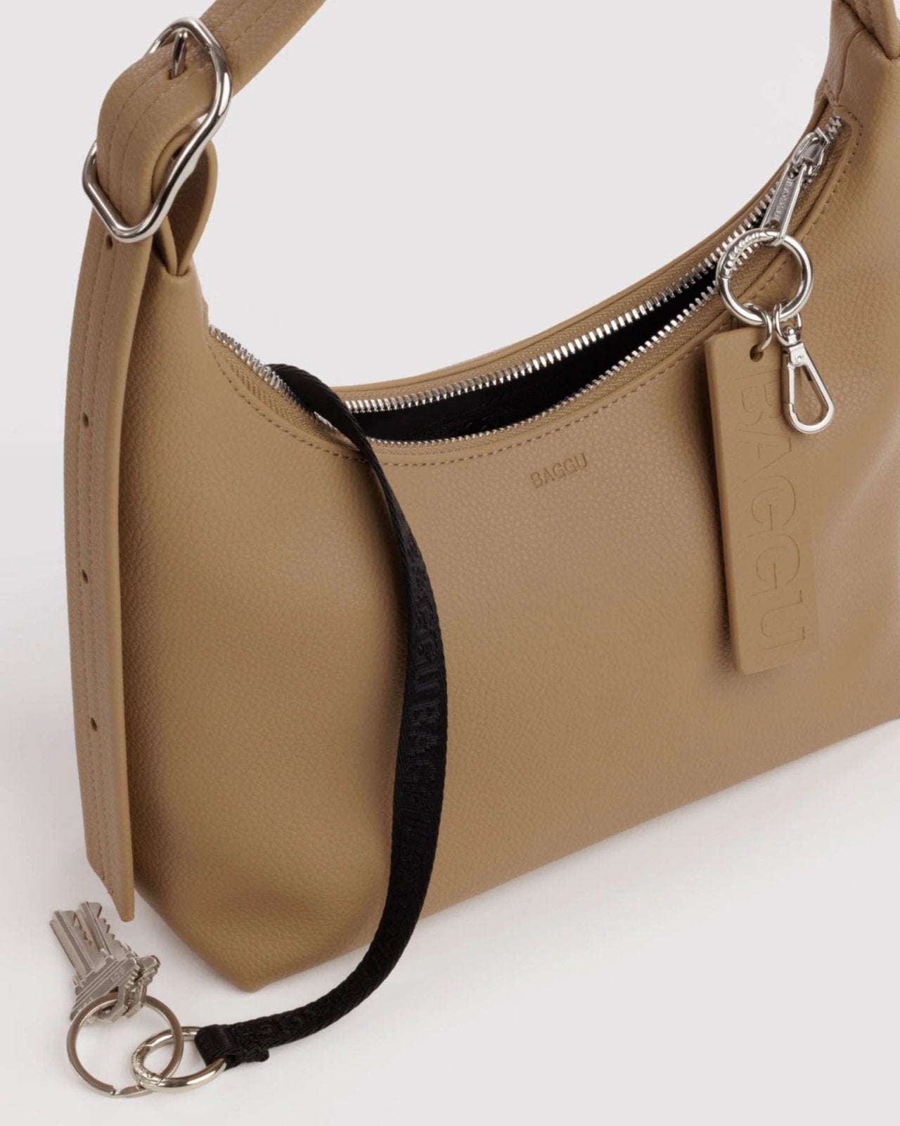 MINI RECYCLED LEATHER SHOULDER BAG - DUNE | Stonewaters