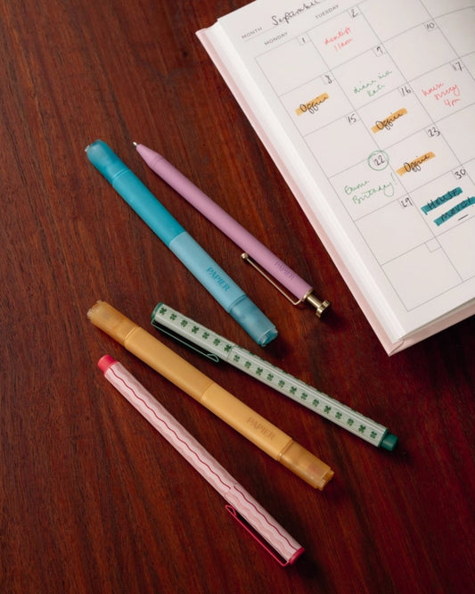 MIXED PEN & HIGHLIGHTER - IMAGINATION SET OF 5 | Stonewaters