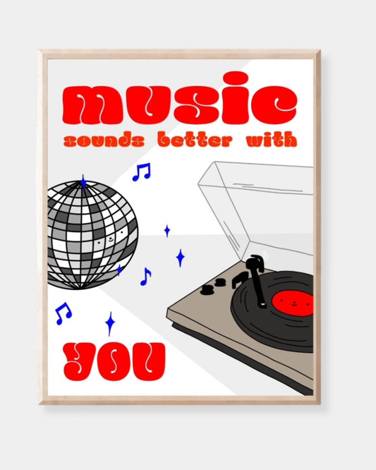 MUSIC SOUNDS BETTER 11X14 - PRINT | Stonewaters