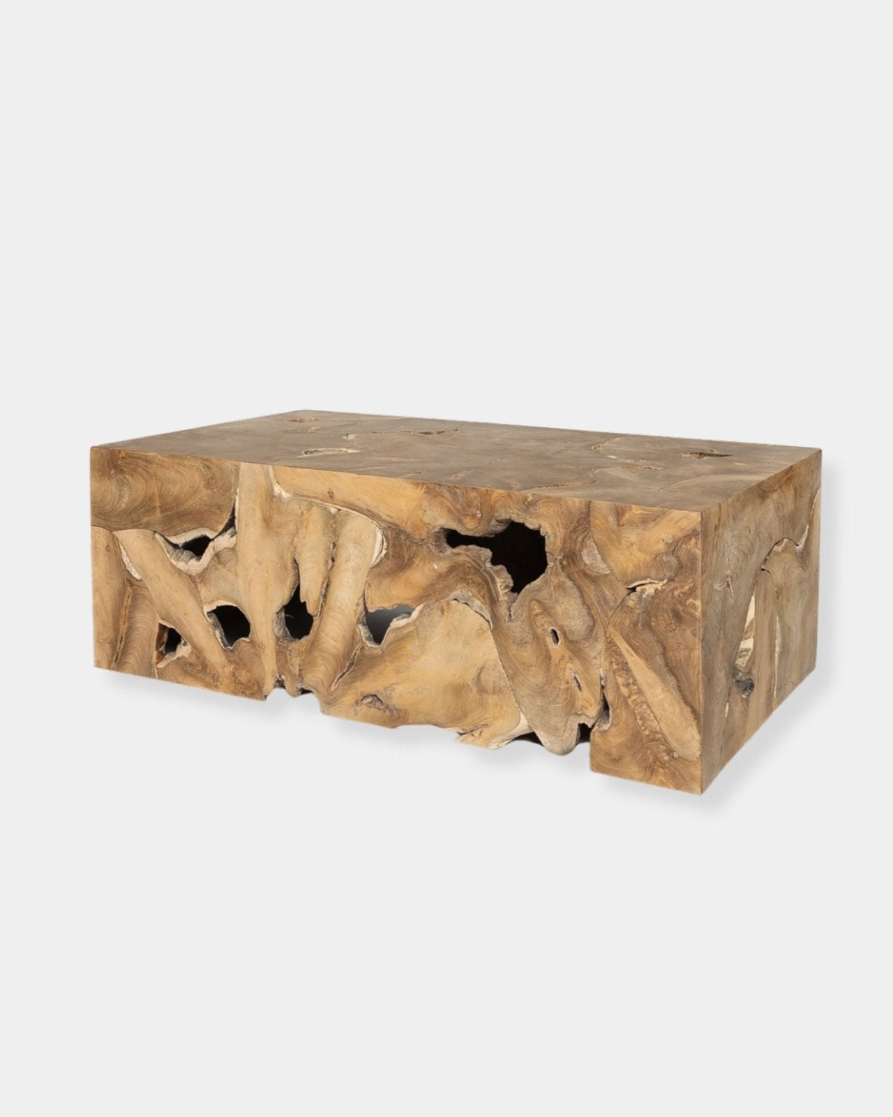 NATURA FLOW RECTANGULAR COFFEE TABLE - BLEACHED | Stonewaters