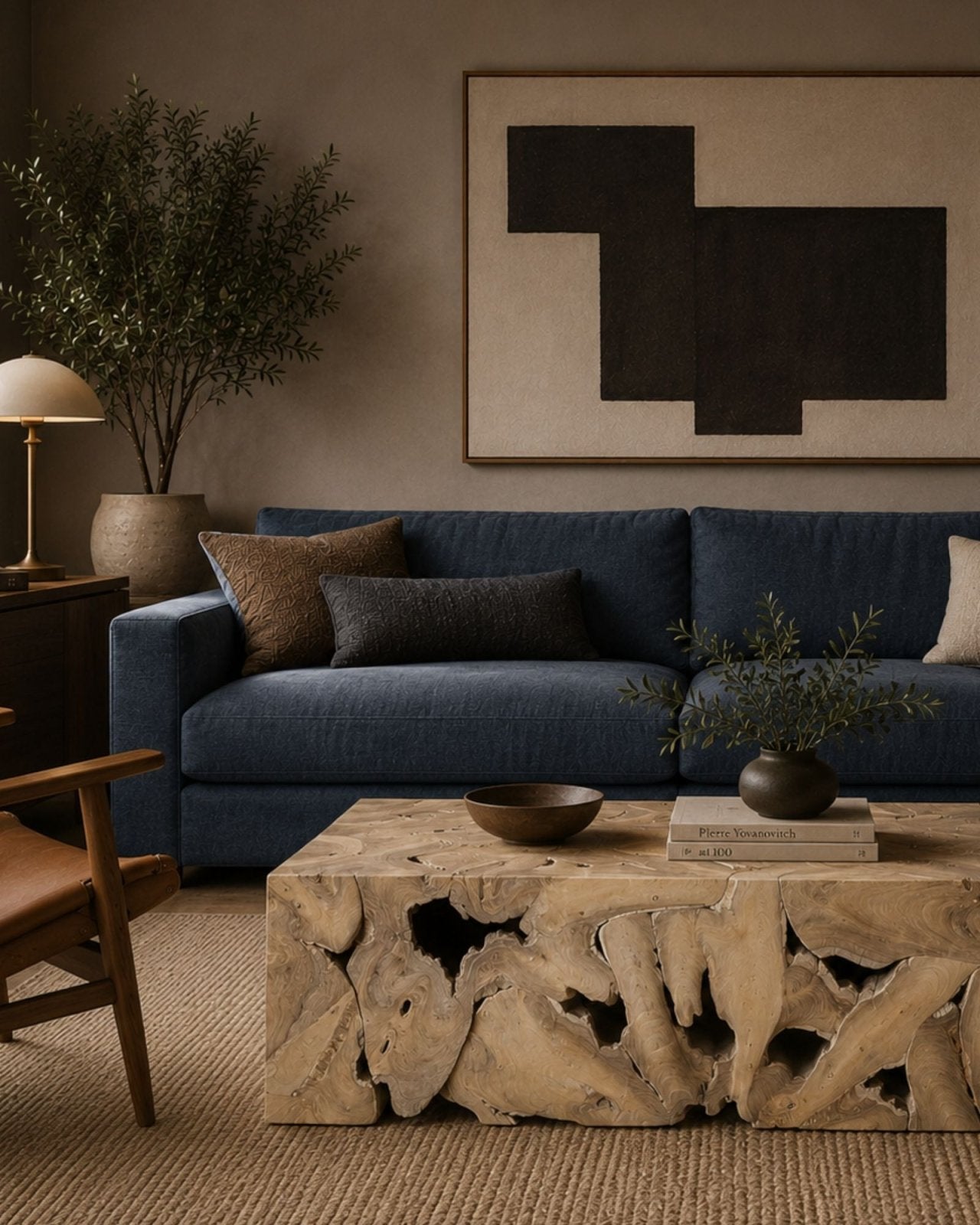 NATURA FLOW RECTANGULAR COFFEE TABLE - BLEACHED | Stonewaters
