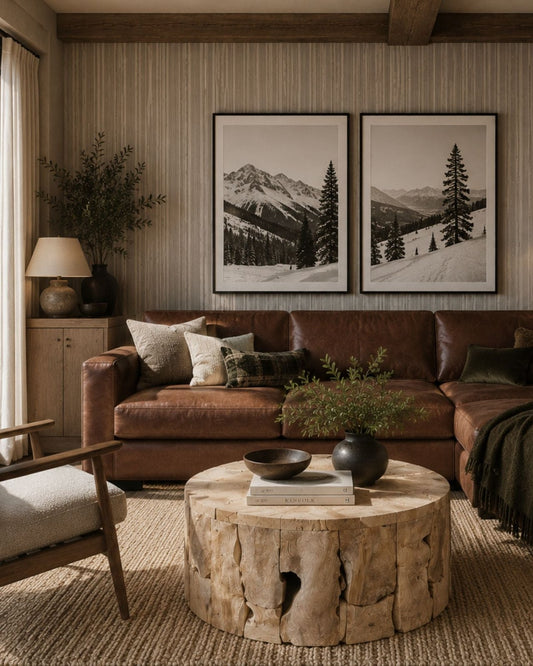 NATURA FLOW ROUND COFFEE TABLE - BLEACHED | Stonewaters