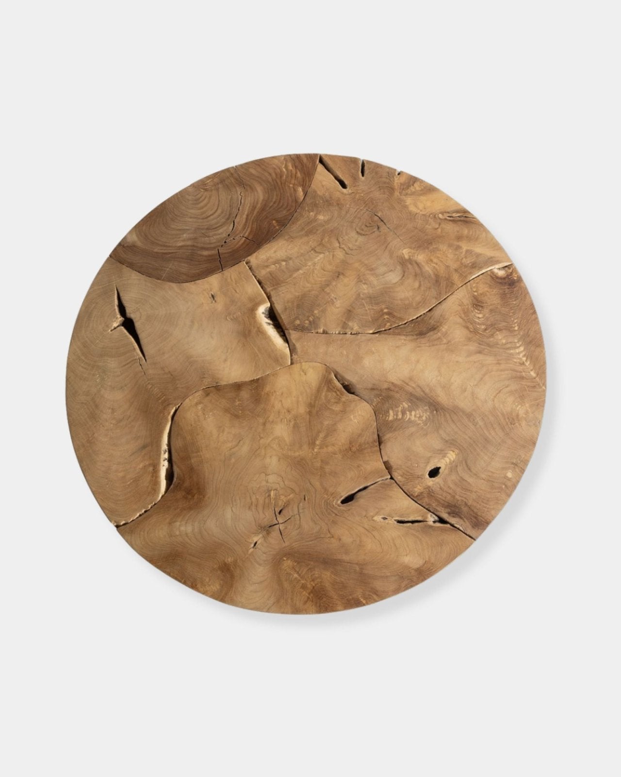 NATURA FLOW ROUND COFFEE TABLE - BLEACHED | Stonewaters