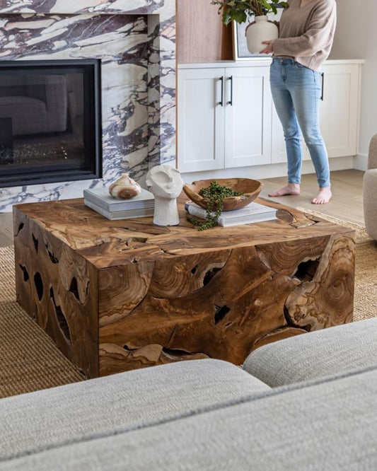 NATURA FLOW SQUARE COFFEE TABLE | Stonewaters