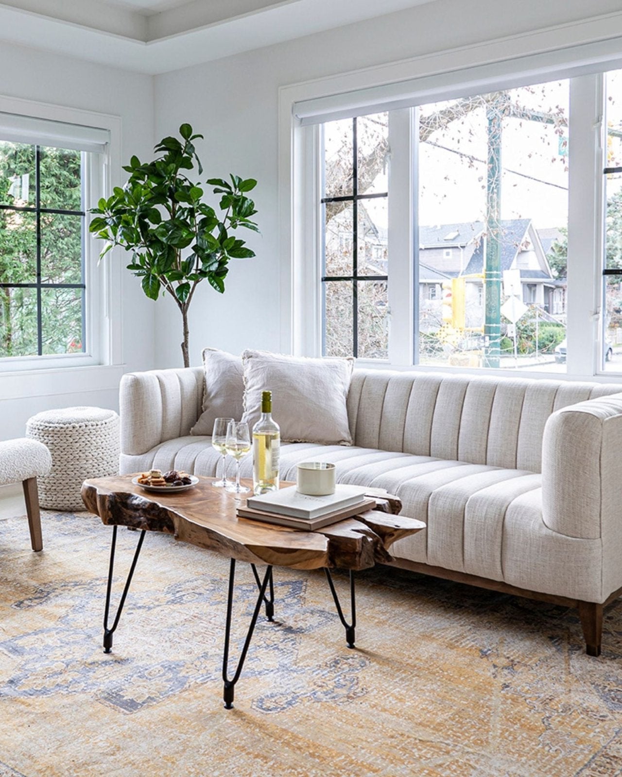 NATURA HAIRPIN COFFEE TABLE | Stonewaters