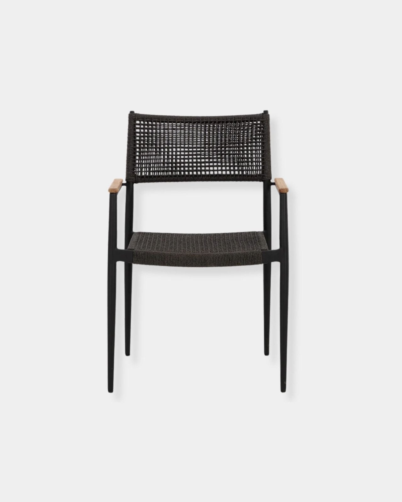 NAVA STACKABLE DINING CHAIR - BLACK | Stonewaters