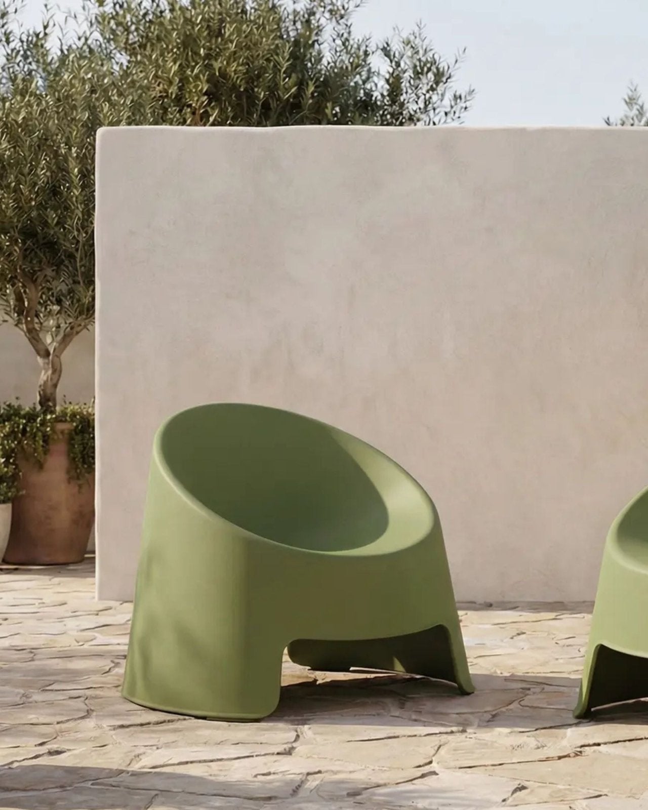NOLLA OUTDOOR CHAIR SET OF 2 - GREEN | Stonewaters
