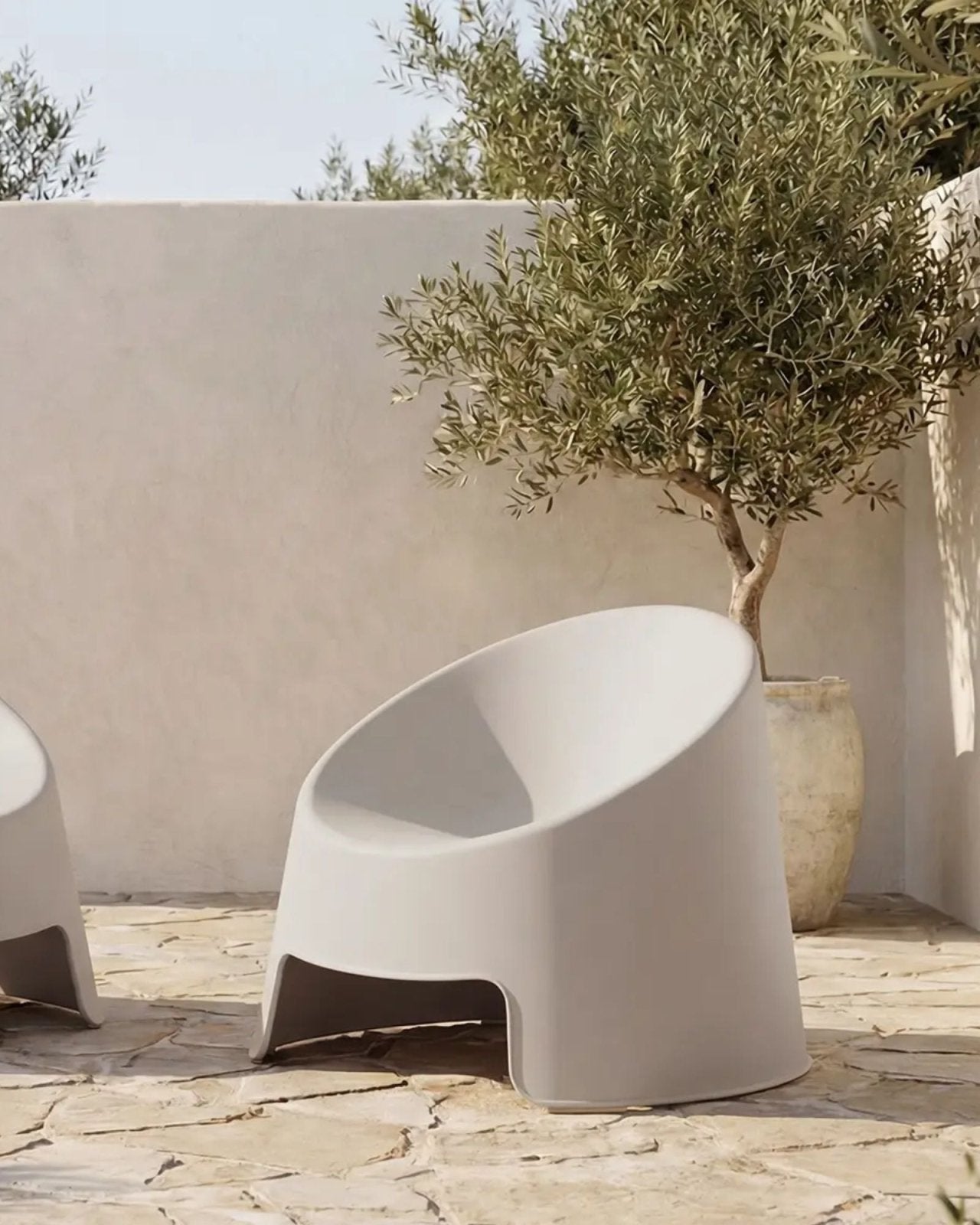 NOLLA OUTDOOR CHAIR SET OF 2 - LIGHT GREY | Stonewaters