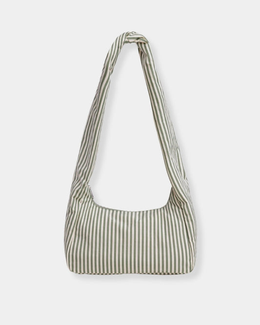 NYLON MERINGUE BAG - SAGE STRIPE | Stonewaters