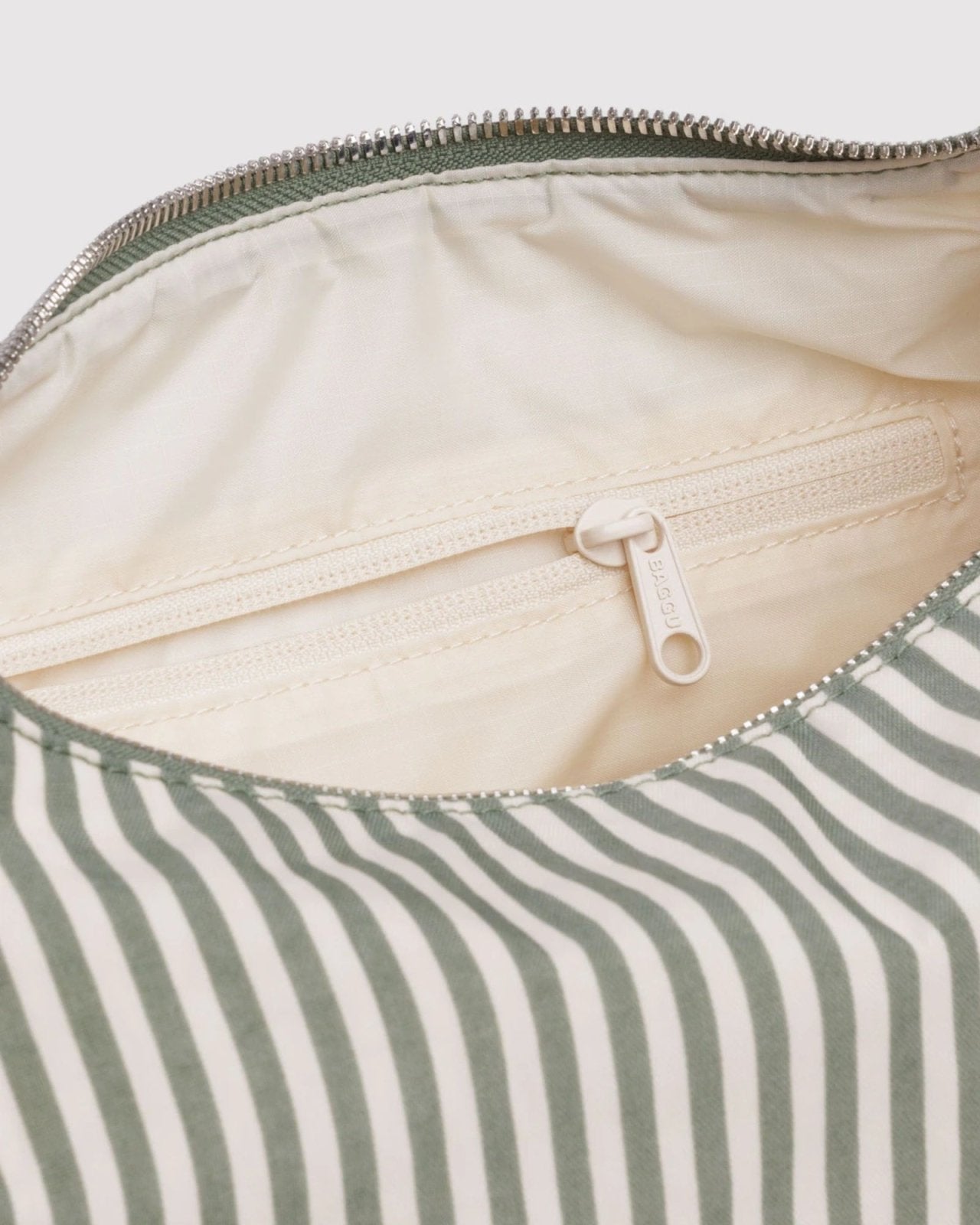 NYLON MERINGUE BAG - SAGE STRIPE | Stonewaters