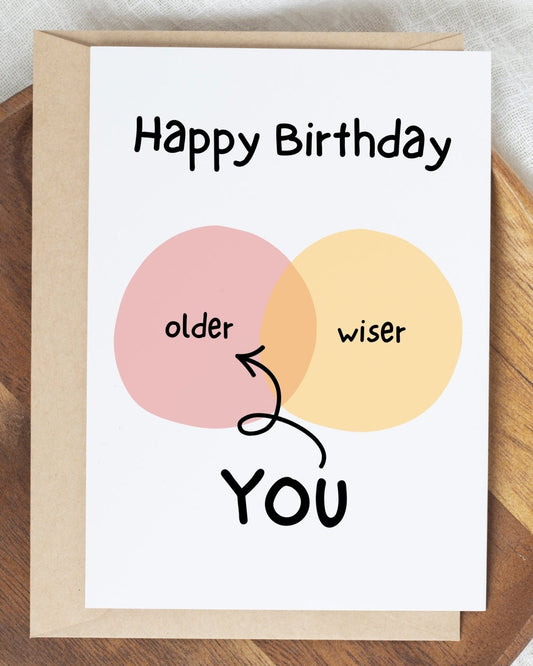 OLDER YOU BIRTHDAY - CARD | Stonewaters