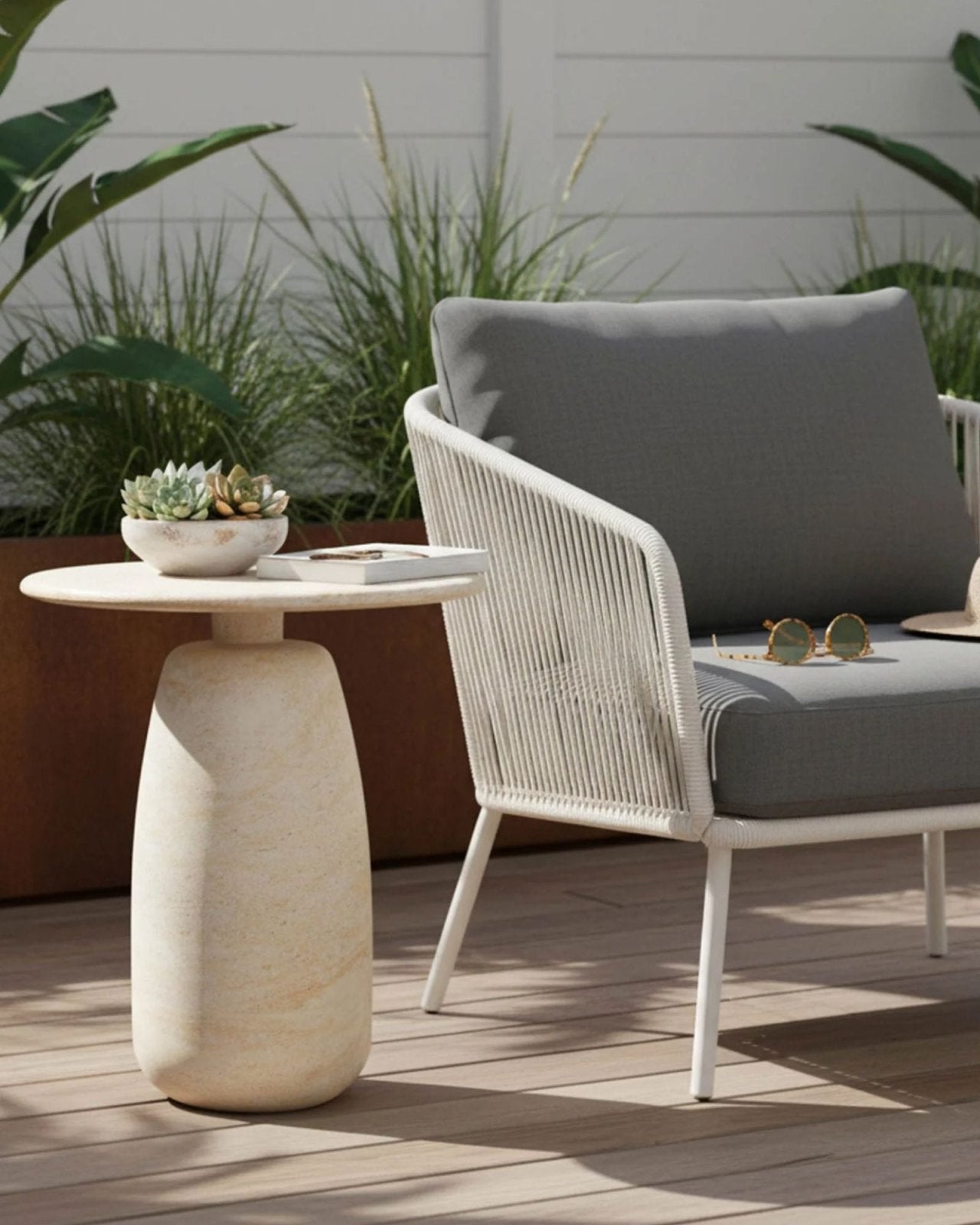 OLYMPIA TALL SIDE TABLE | Stonewaters
