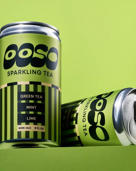 OOSO - GREEN TEA MINT LIME SPARKLING TEA | Stonewaters