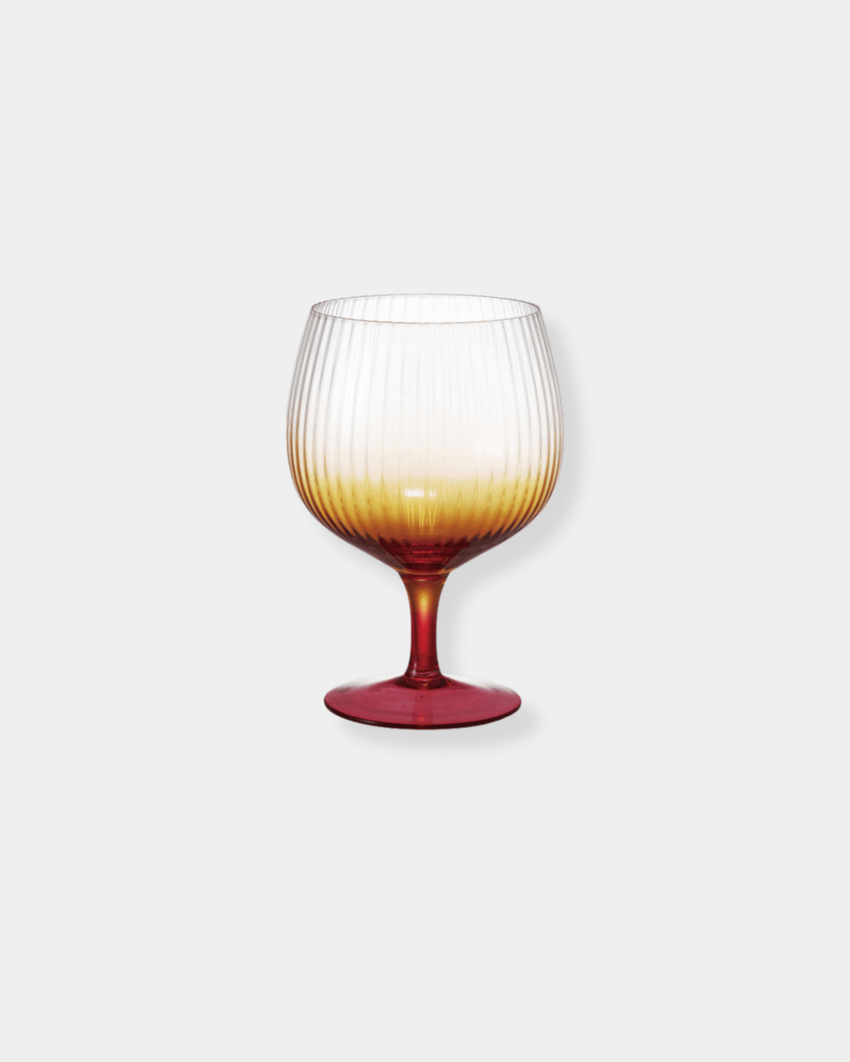 ORANGE STEMMED FLUTED GOBLET 20oz | Stonewaters