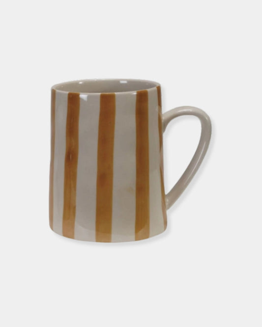 ORANGE STRIPED - 14oz MUG | Stonewaters