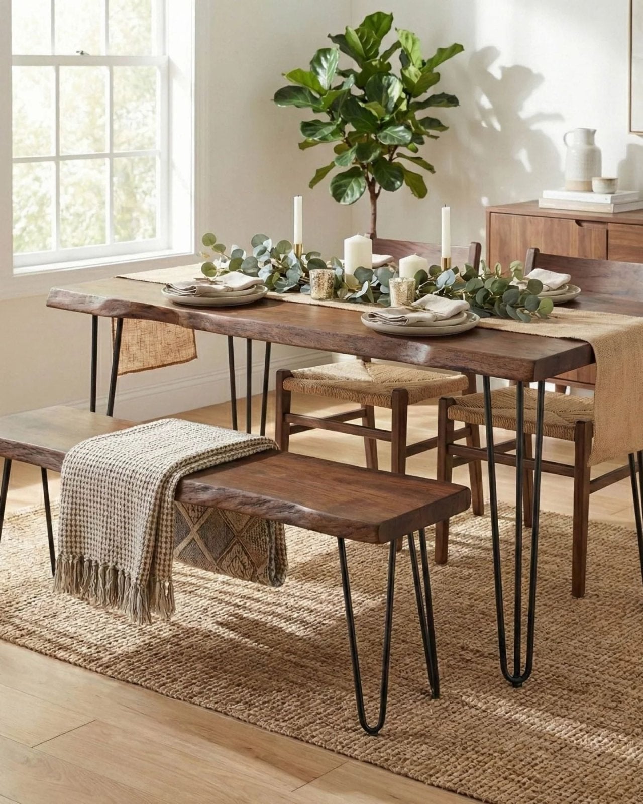 ORGANIC DINING TABLE 58" | Stonewaters
