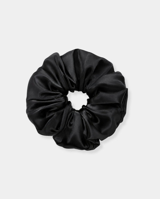 OVERSIZED SILK SCRUNCHIE - XLARGE BLACK | Stonewaters