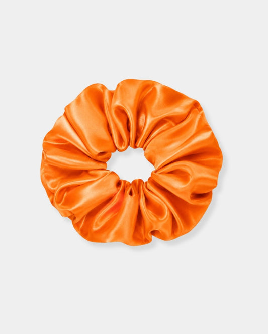 OVERSIZED SILK SCRUNCHIE - XLARGE ORANGE | Stonewaters