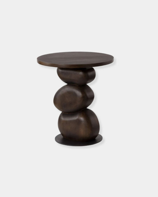 PAPLO END TABLE - MEDIUM BROWN | Stonewaters