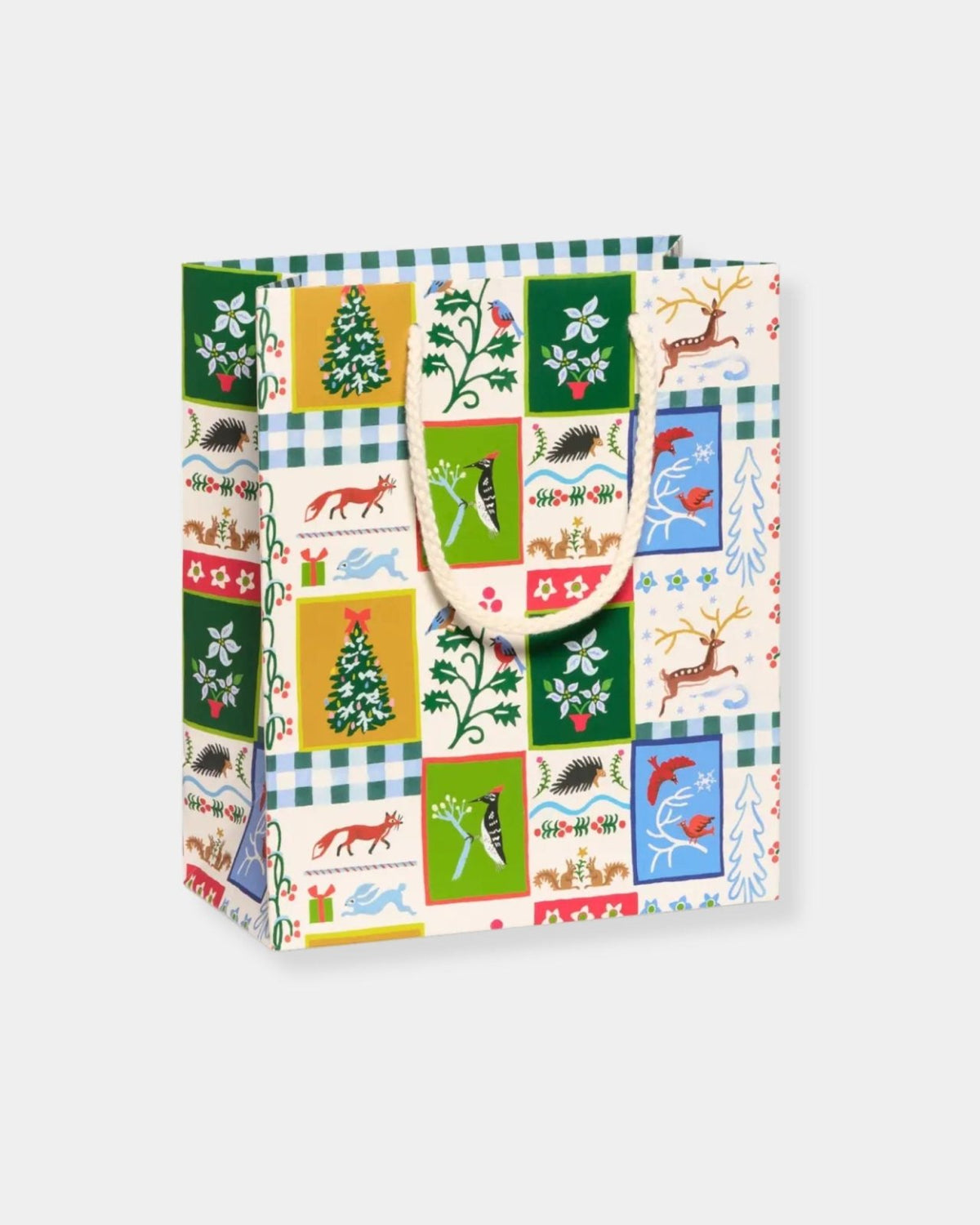 PATCHWORK CHIRSTMAS - MEDIUM GIFT BAG | Stonewaters