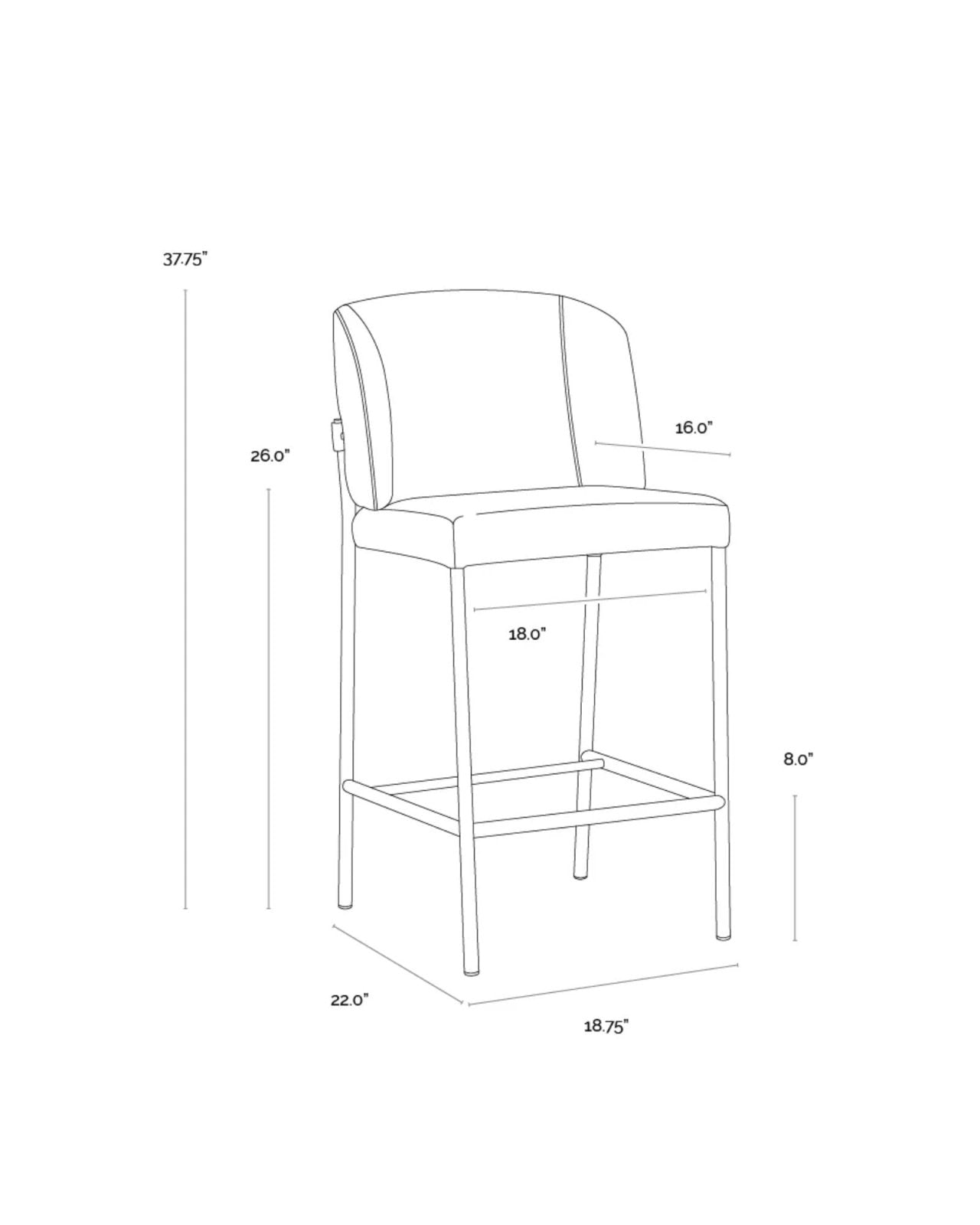 PEARCE COUNTER STOOL | Stonewaters