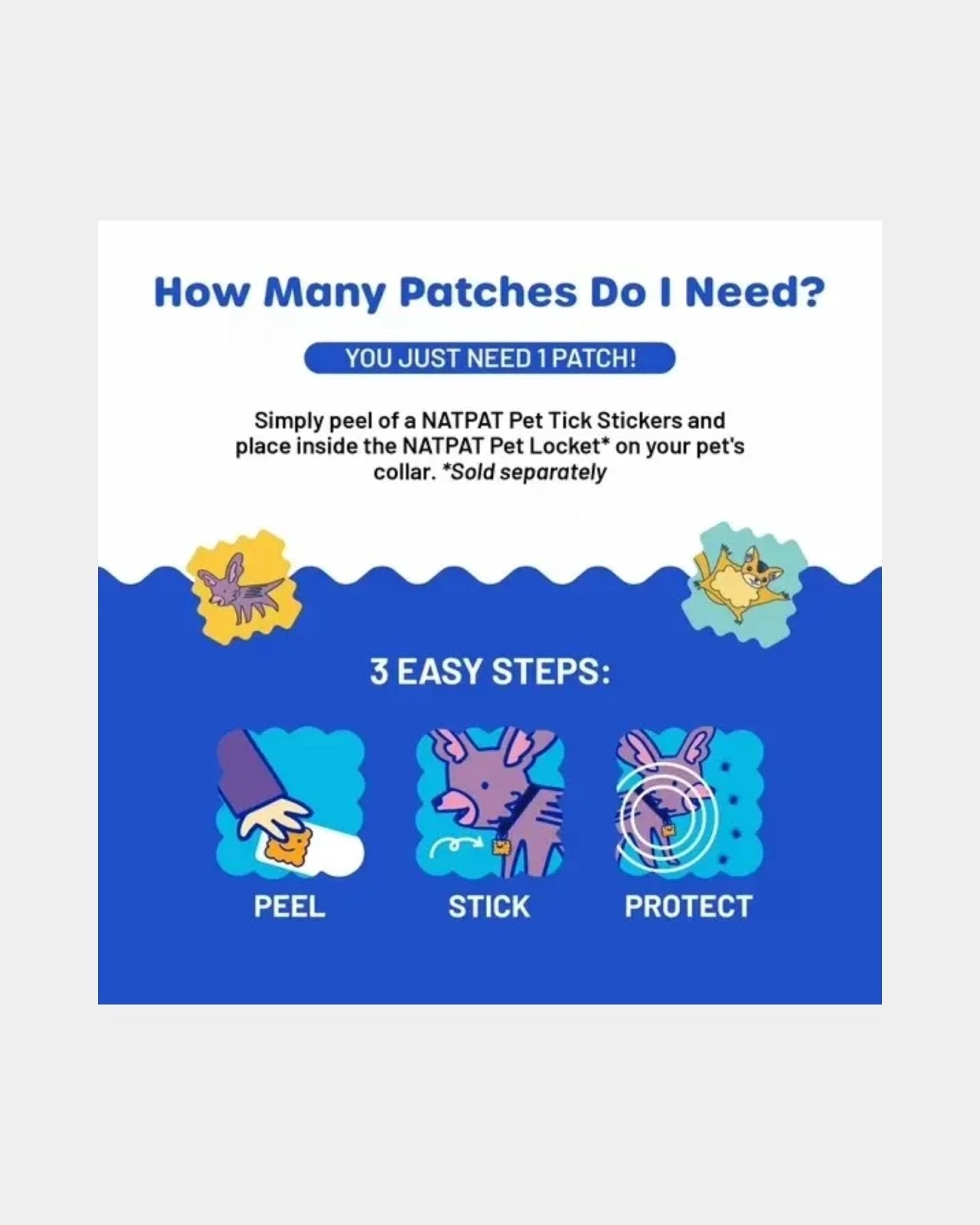PET TICK PATCH: NATURAL INSECT REPELLENT STICKERS | Stonewaters