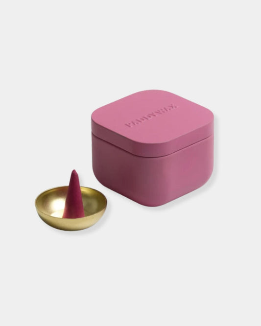 PINK INCENSE CONES & HOLDER | Stonewaters