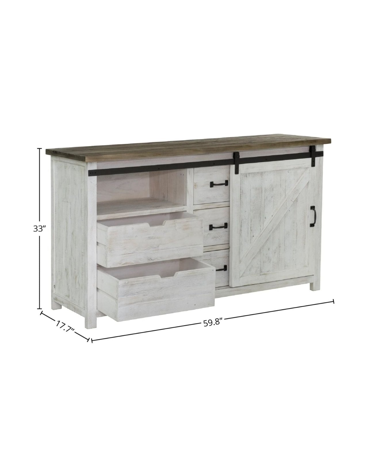 PROVENCE 3-DRAWER DRESSER WITH 1 DOOR | Stonewaters