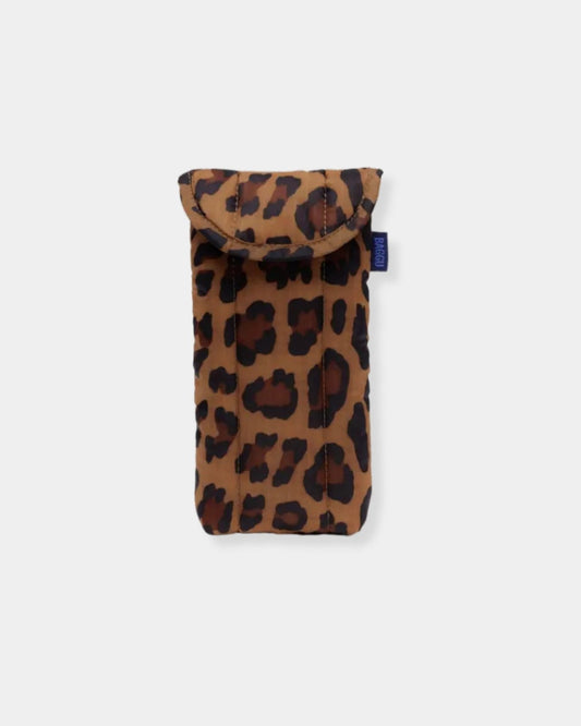 PUFFY GLASSES SLEEVE - LEOPARD | Stonewaters