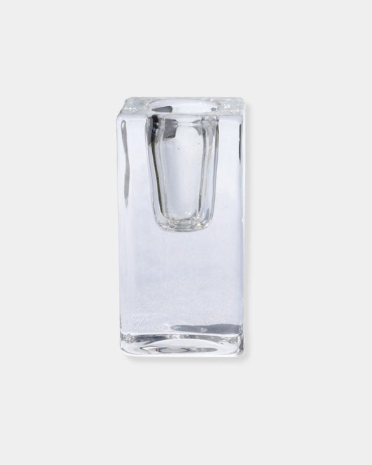 QUADRA 8" CANDLE HOLDER - LG. CLEAR | Stonewaters