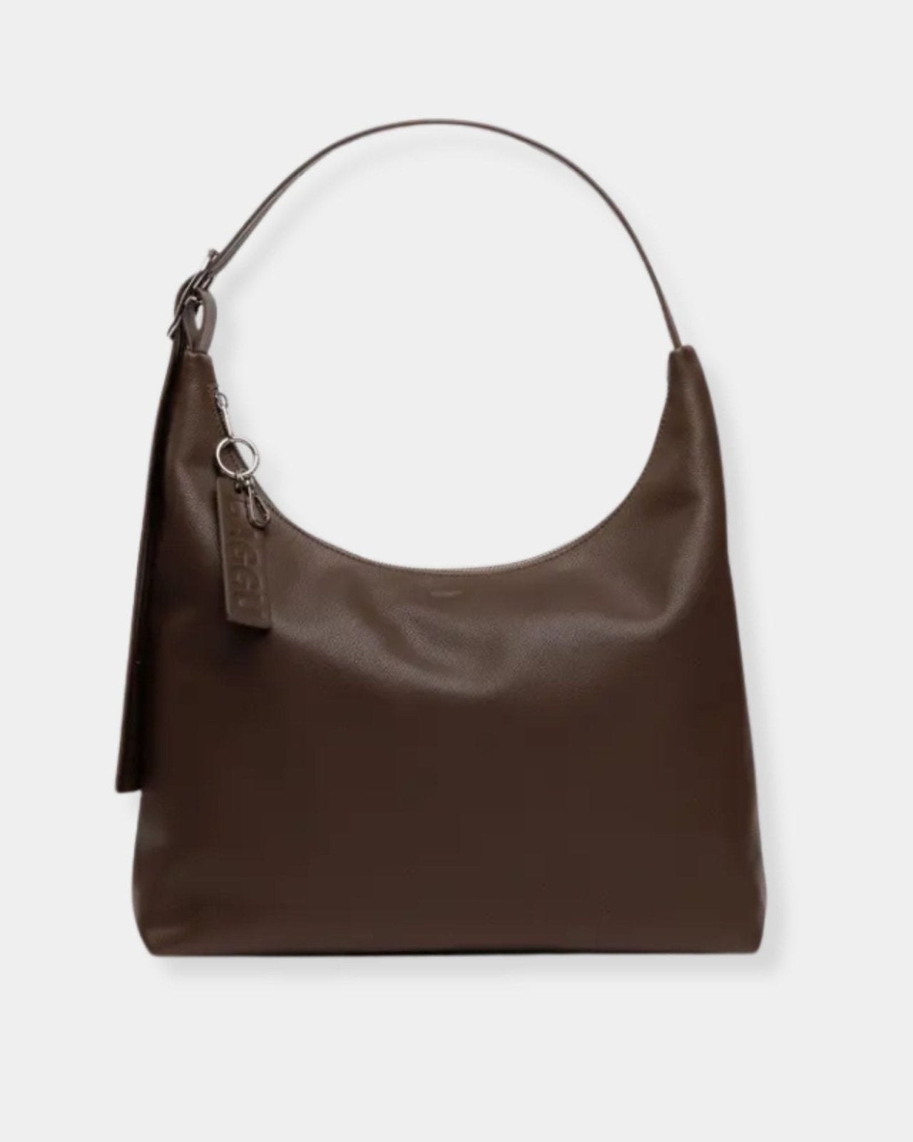 RECYCLED LEATHER SHOULDER BAG - BROWN | Stonewaters