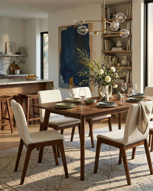 REMIX EXTENSION DINING TABLE 70/86" - BROWN | Stonewaters
