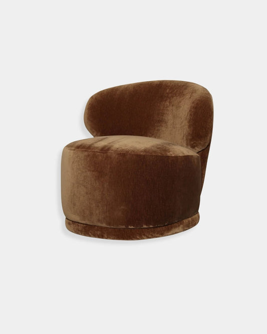 ROLLO CLUB CHAIR - VELVET BRONZE | Stonewaters