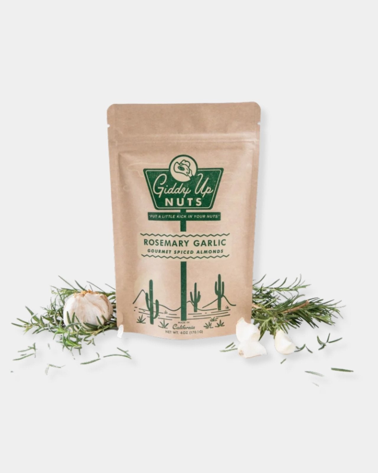 ROSEMARY GARLIC - 6oz ALMONDS | Stonewaters