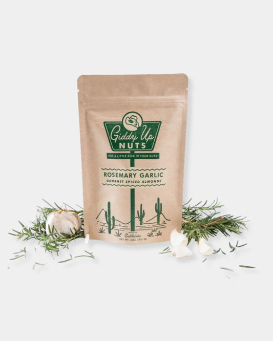 ROSEMARY GARLIC - 6oz ALMONDS | Stonewaters