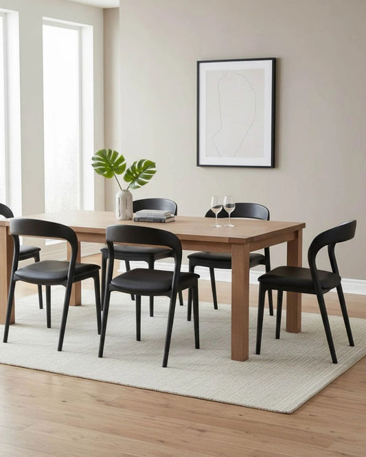 ROTONDO DINING CHAIR - BLACK | Stonewaters