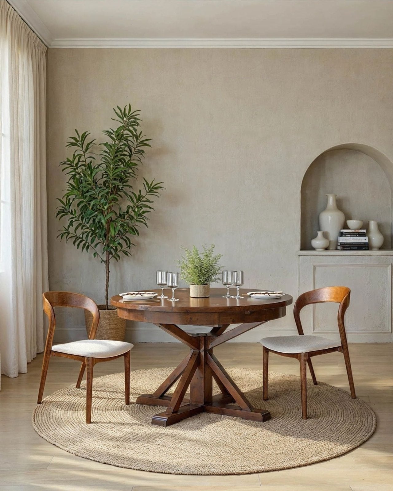 ROTONDO DINING CHAIR - WALNUT | Stonewaters