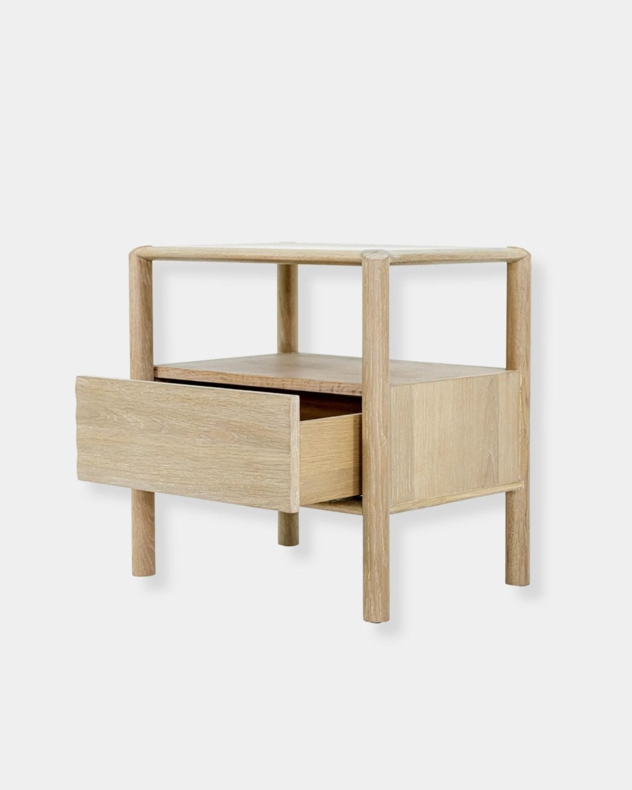 RUNWAY NIGHTSTAND - LIGHT OAK | Stonewaters