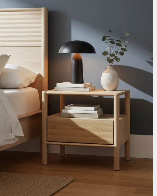 RUNWAY NIGHTSTAND - LIGHT OAK | Stonewaters