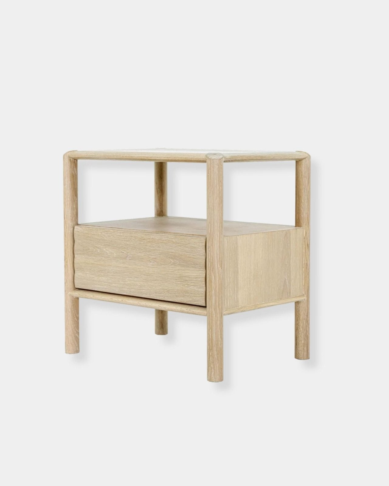 RUNWAY NIGHTSTAND - LIGHT OAK | Stonewaters