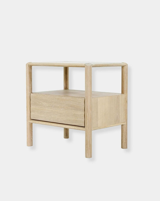RUNWAY NIGHTSTAND - LIGHT OAK | Stonewaters