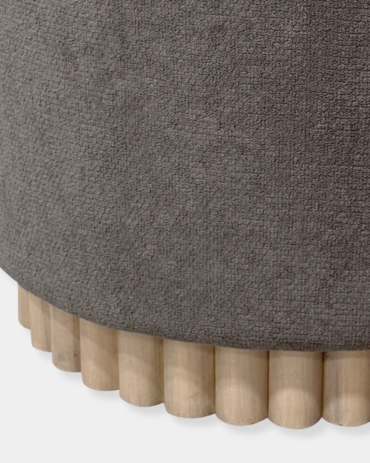 SADIE STORAGE OTTOMAN - CHARCOAL & NATURAL | Stonewaters