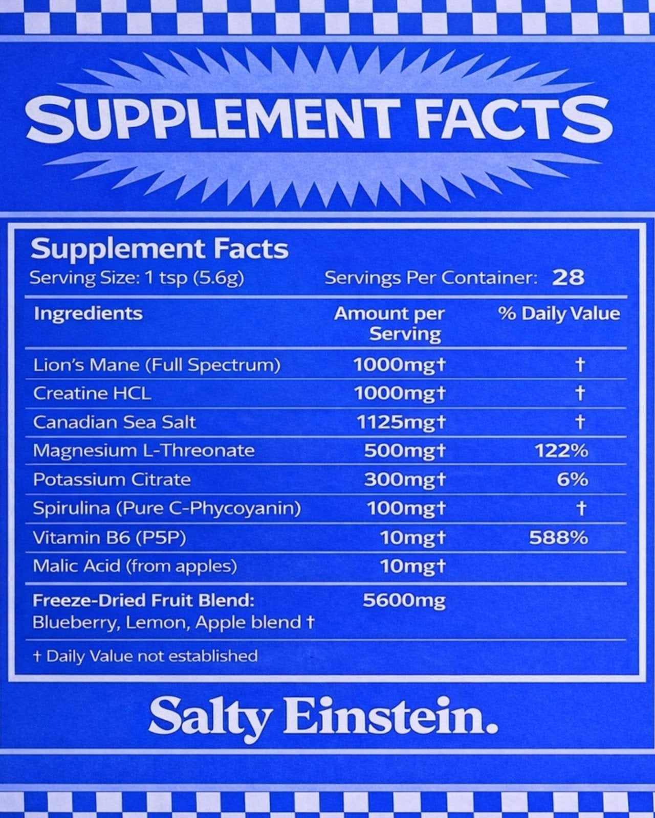 SALTY EINSTEIN - BRAIN ELECTROLYTE | Stonewaters