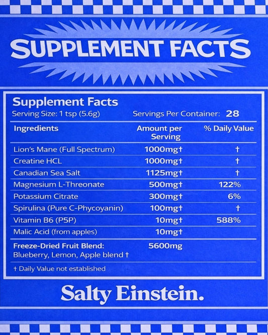 SALTY EINSTEIN - BRAIN ELECTROLYTE | Stonewaters