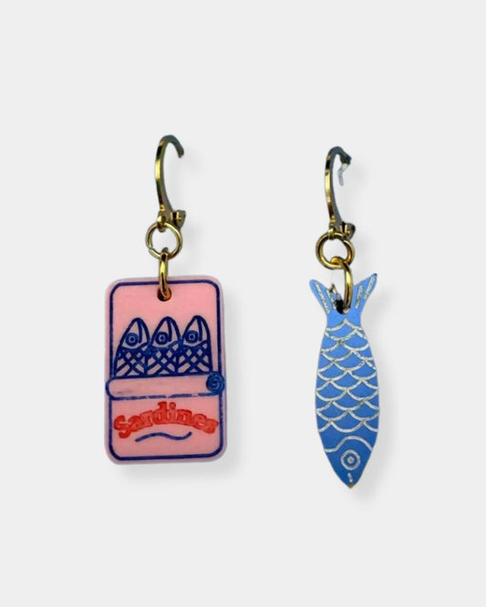 SARDINE CHARM EARRING SET | Stonewaters