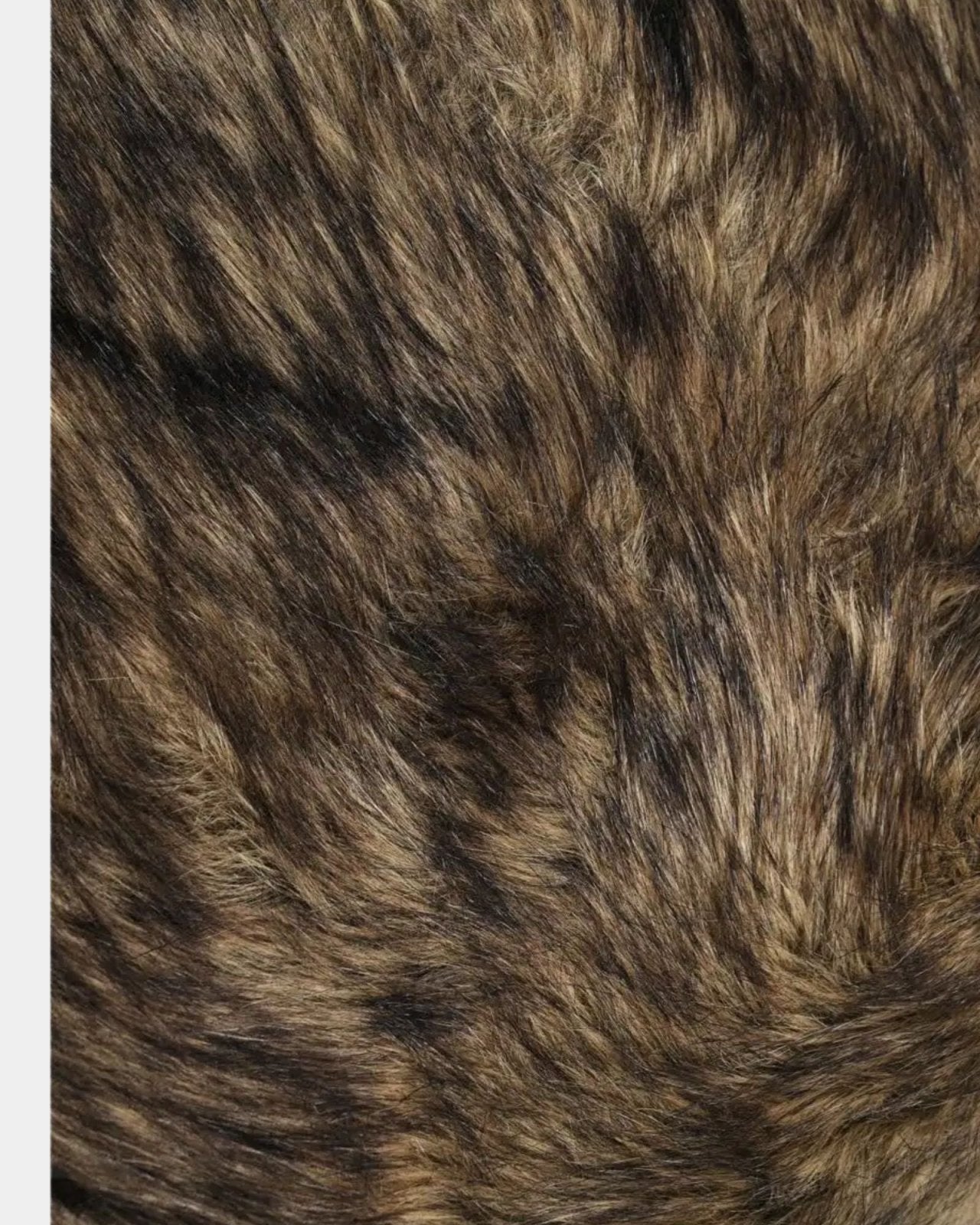 SERGE OTTOMAN - BROWN FAUX FUR | Stonewaters