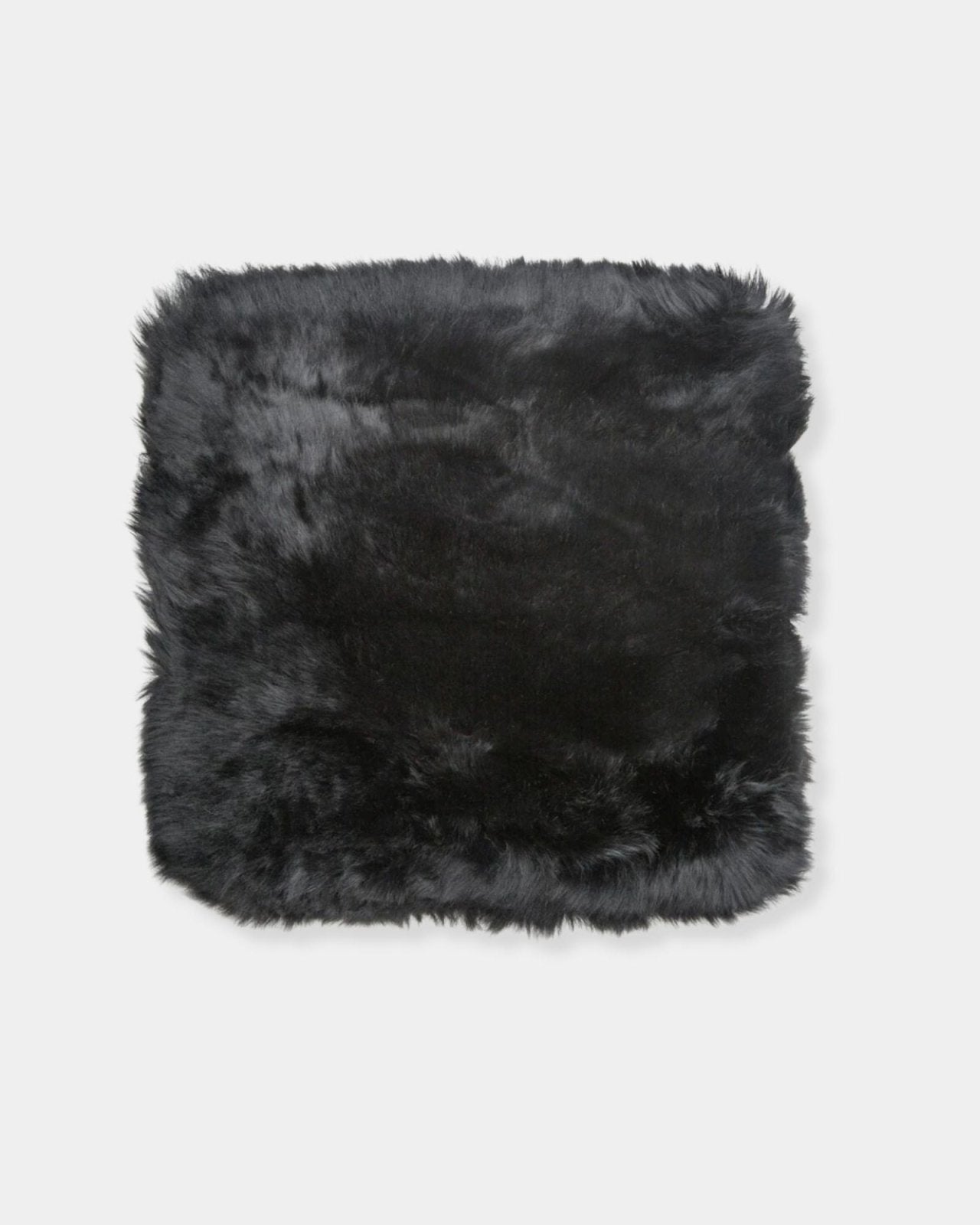 SHEEPSKIN CUSHION - BLACK | Stonewaters