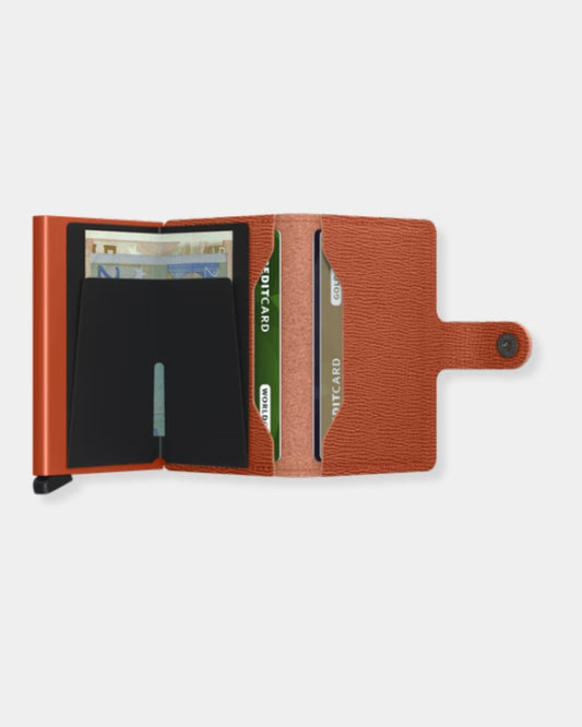 SLIMWALLET - MATTE TRUFFLE & ORANGE | Stonewaters