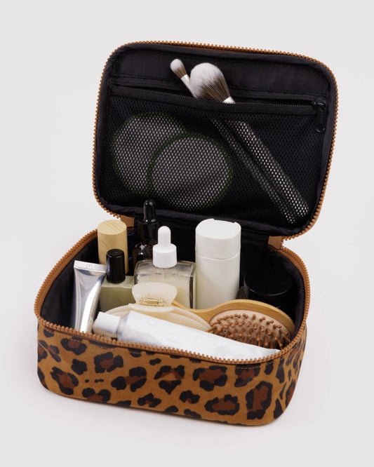 SMALL COSMETIC CASE - LEOPARD | Stonewaters